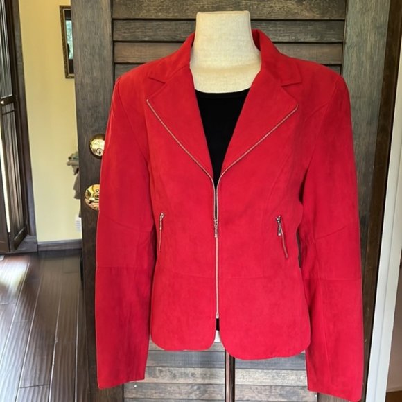Red Women's Blazer - Picture 16 of 16